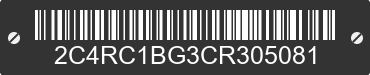 2012 CHRYSLER Town and Country 2C4RC1BG3CR305081 VIN decoded