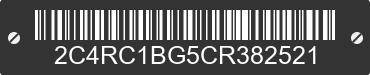 2012 CHRYSLER Town and Country 2C4RC1BG5CR382521 VIN decoded