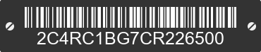 2012 CHRYSLER Town and Country 2C4RC1BG7CR226500 VIN decoded