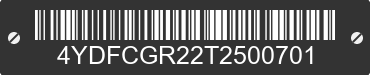 2026 COUGAR Cougar 4YDFCGR22T2500701 VIN decoded