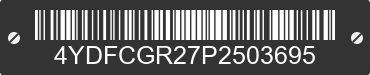 2023 COUGAR Cougar 4YDFCGR27P2503695 VIN decoded