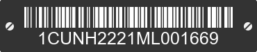 2021 CUSHMAN Haulster 1CUNH2221ML001669 VIN decoded