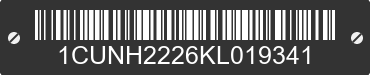 2019 CUSHMAN Haulster 1CUNH2226KL019341 VIN decoded