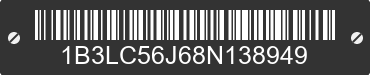 2008 DODGE Avenger 1B3LC56J68N138949 VIN decoded