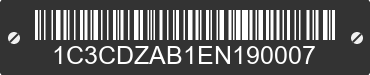 2014 DODGE Avenger 1C3CDZAB1EN190007 VIN decoded