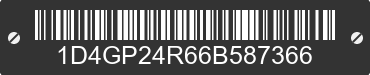 2006 DODGE Caravan/Grand Caravan 1D4GP24R66B587366 VIN decoded