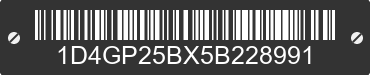 2005 DODGE Caravan/Grand Caravan 1D4GP25BX5B228991 VIN decoded