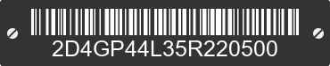 2005 DODGE Caravan/Grand Caravan 2D4GP44L35R220500 VIN decoded