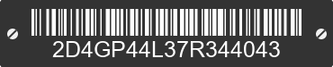 2007 DODGE Caravan/Grand Caravan 2D4GP44L37R344043 VIN decoded