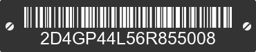2006 DODGE Caravan/Grand Caravan 2D4GP44L56R855008 VIN decoded
