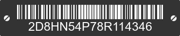 2008 DODGE Caravan/Grand Caravan 2D8HN54P78R114346 VIN decoded