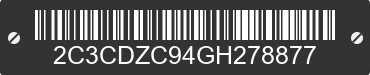2016 DODGE Challenger 2C3CDZC94GH278877 VIN decoded