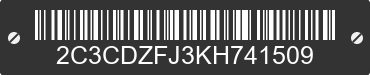 2019 DODGE Challenger 2C3CDZFJ3KH741509 VIN decoded