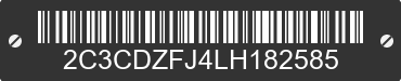 2020 DODGE Challenger 2C3CDZFJ4LH182585 VIN decoded