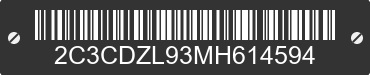 2021 DODGE Challenger 2C3CDZL93MH614594 VIN decoded