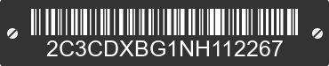 2022 DODGE Charger 2C3CDXBG1NH112267 VIN decoded