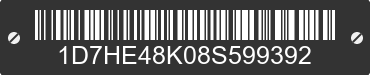2008 DODGE Dakota 1D7HE48K08S599392 VIN decoded