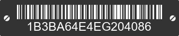 1984 DODGE Daytona 1B3BA64E4EG204086 VIN decoded
