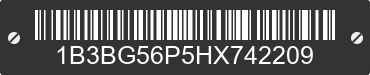 1987 DODGE DIPLOMAT 1B3BG56P5HX742209 VIN decoded