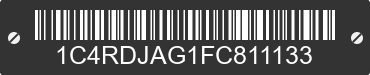 2015 DODGE Durango 1C4RDJAG1FC811133 VIN decoded
