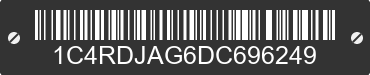 2013 DODGE Durango 1C4RDJAG6DC696249 VIN decoded