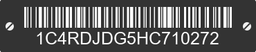 2017 DODGE Durango 1C4RDJDG5HC710272 VIN decoded