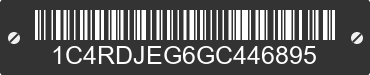 2016 DODGE Durango 1C4RDJEG6GC446895 VIN decoded