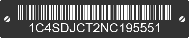 2022 DODGE Durango 1C4SDJCT2NC195551 VIN decoded