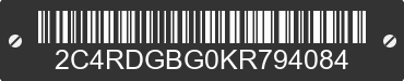 2019 DODGE Grand Caravan 2C4RDGBG0KR794084 VIN decoded