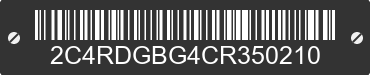 2012 DODGE Grand Caravan 2C4RDGBG4CR350210 VIN decoded