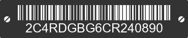 2012 DODGE Grand Caravan 2C4RDGBG6CR240890 VIN decoded