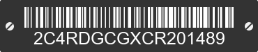 2012 DODGE Grand Caravan 2C4RDGCGXCR201489 VIN decoded