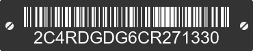 2012 DODGE Grand Caravan 2C4RDGDG6CR271330 VIN decoded