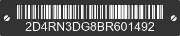 2011 DODGE Grand Caravan 2D4RN3DG8BR601492 VIN decoded