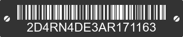 2010 DODGE Grand Caravan 2D4RN4DE3AR171163 VIN decoded
