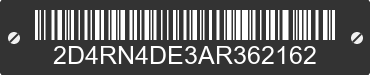 2010 DODGE Grand Caravan 2D4RN4DE3AR362162 VIN decoded