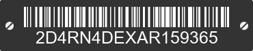 2010 DODGE Grand Caravan 2D4RN4DEXAR159365 VIN decoded