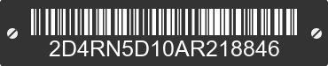 2010 DODGE Grand Caravan 2D4RN5D10AR218846 VIN decoded