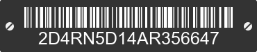 2010 DODGE Grand Caravan 2D4RN5D14AR356647 VIN decoded