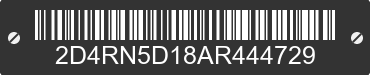 2010 DODGE Grand Caravan 2D4RN5D18AR444729 VIN decoded