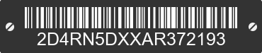 2010 DODGE Grand Caravan 2D4RN5DXXAR372193 VIN decoded