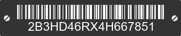 2004 DODGE Intrepid 2B3HD46RX4H667851 VIN decoded
