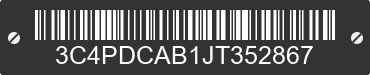 2018 DODGE Journey 3C4PDCAB1JT352867 VIN decoded