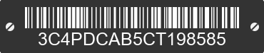 2012 DODGE Journey 3C4PDCAB5CT198585 VIN decoded