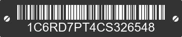 2012 DODGE Ram 1C6RD7PT4CS326548 VIN decoded