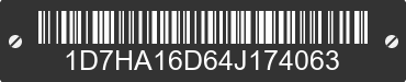 2004 DODGE Ram 1D7HA16D64J174063 VIN decoded