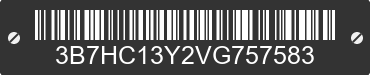 1997 DODGE Ram 3B7HC13Y2VG757583 VIN decoded