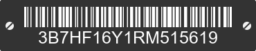 1994 DODGE Ram 3B7HF16Y1RM515619 VIN decoded