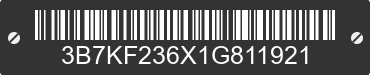 2001 DODGE Ram 3B7KF236X1G811921 VIN decoded