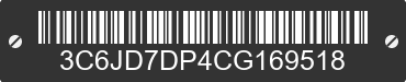 2012 DODGE Ram 3C6JD7DP4CG169518 VIN decoded